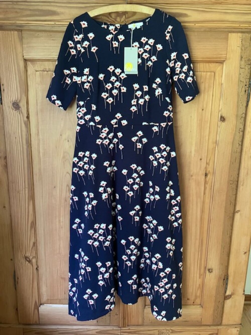 Boden Leonie Midi Dress Ponte size 10 L